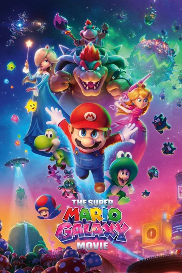 Super Mario Galaxy poster, illustrative artwork
