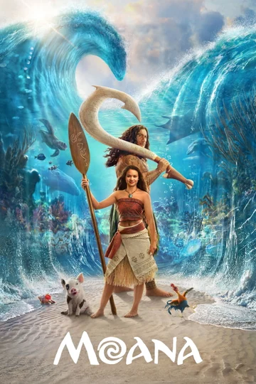 Moana poster, illustrative artwork